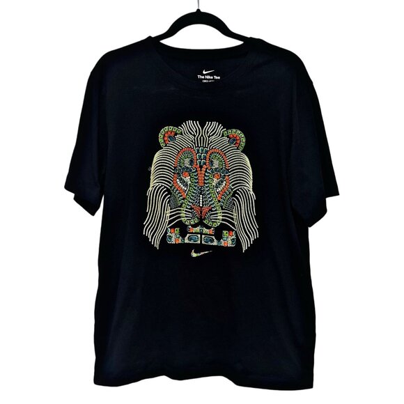 Nike Men's Dri-Fit Lebron James for Greatness Graphic Shirt Multicolor Lion Tee - Picture 5 of 11